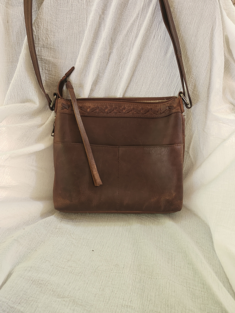 Classic Brown Leather Crossbody Bag - Timeless Everyday Firearm Carry